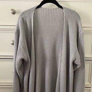 Long Open Front Cardigan